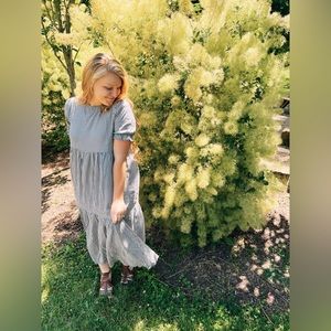 💙Boutique Gingham Midi Dress